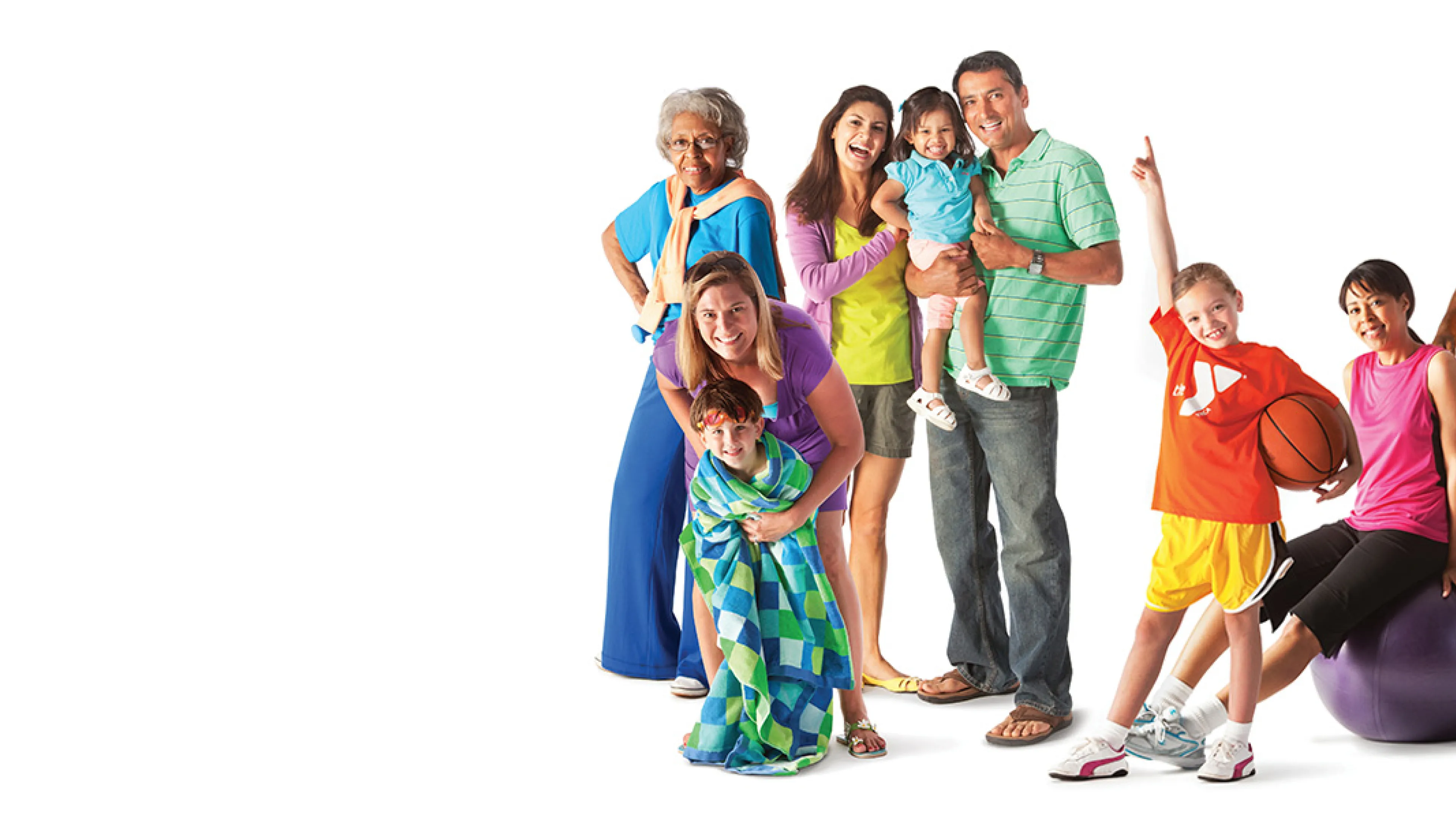 Members all all age and backgrounds at the Y