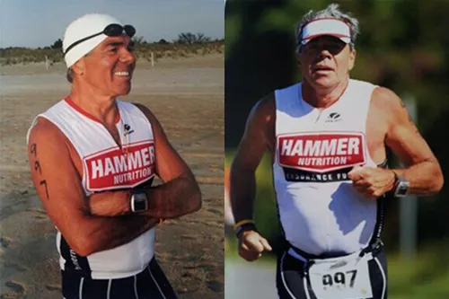 Triathlete Before Suffering from a Stroke