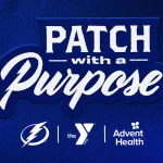 Patch with a Purpose. Tampa Bay Lightning, the Tampa YMCA, & AdventHealth.